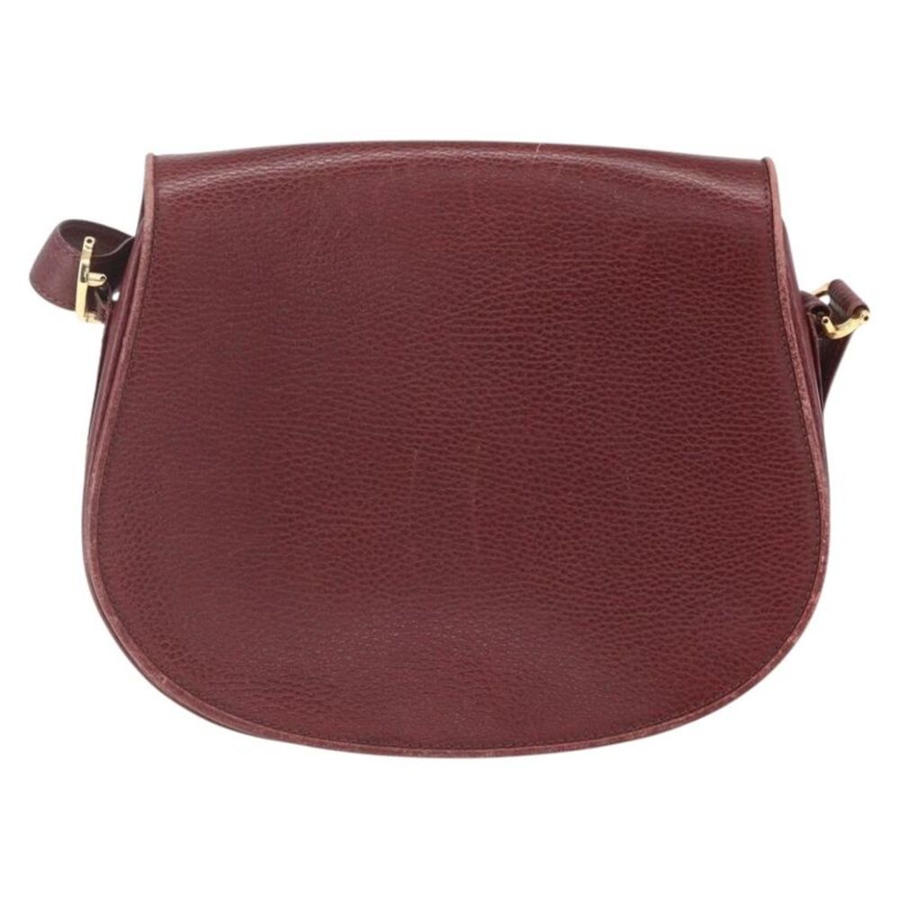 Cartier Must De Cartier Leather Burgundy Leather Shoulder Bag Bag